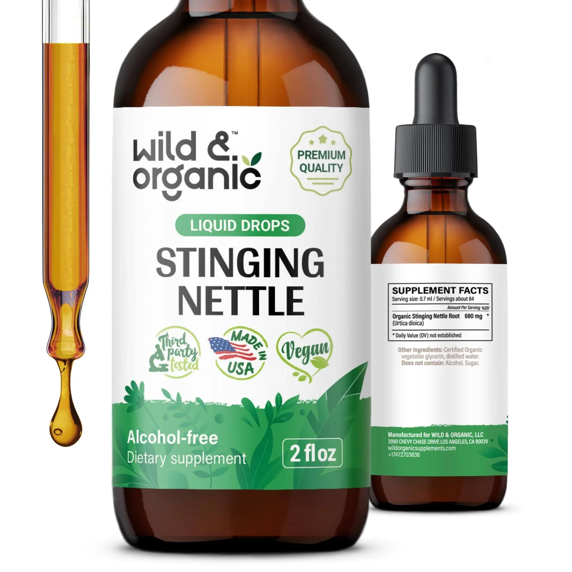 Stinging Nettle Root Tincture - 2 fl.oz. Bottle