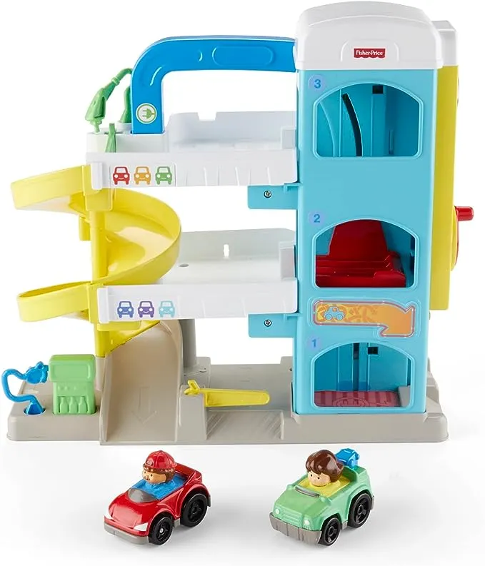 Fisher-Price Little People Helpful Neighbors Wheelie Garage Toy New With Box