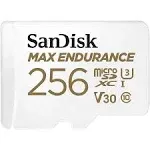 SanDisk Max Endurance 256GB MicroSD Memory Card