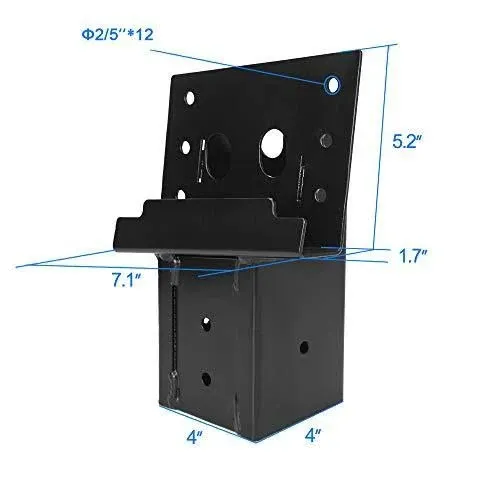 Angle Bracket Outdoor Compound Elevator Black Deer Stand Hunting Blind 4X4 set 4