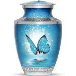 Malaika Memorials Blue Butterfly Urn