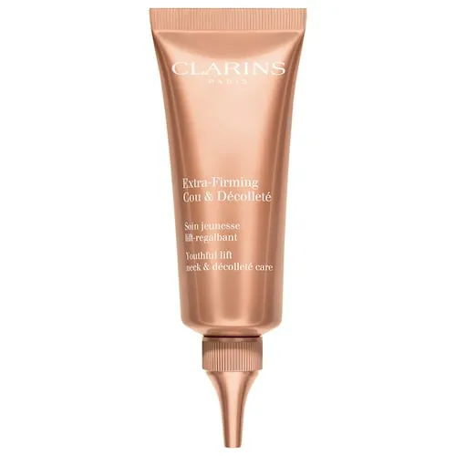 Clarins Extra-Firming Neck and Décolleté Cream | Award-Winning | Anti-Aging Moisturizer | Visibly Firms, Smoothes and Lifts | Minimizes Appearance Of Wrinkles | Targets Dark Spots | 2.5 Ounces