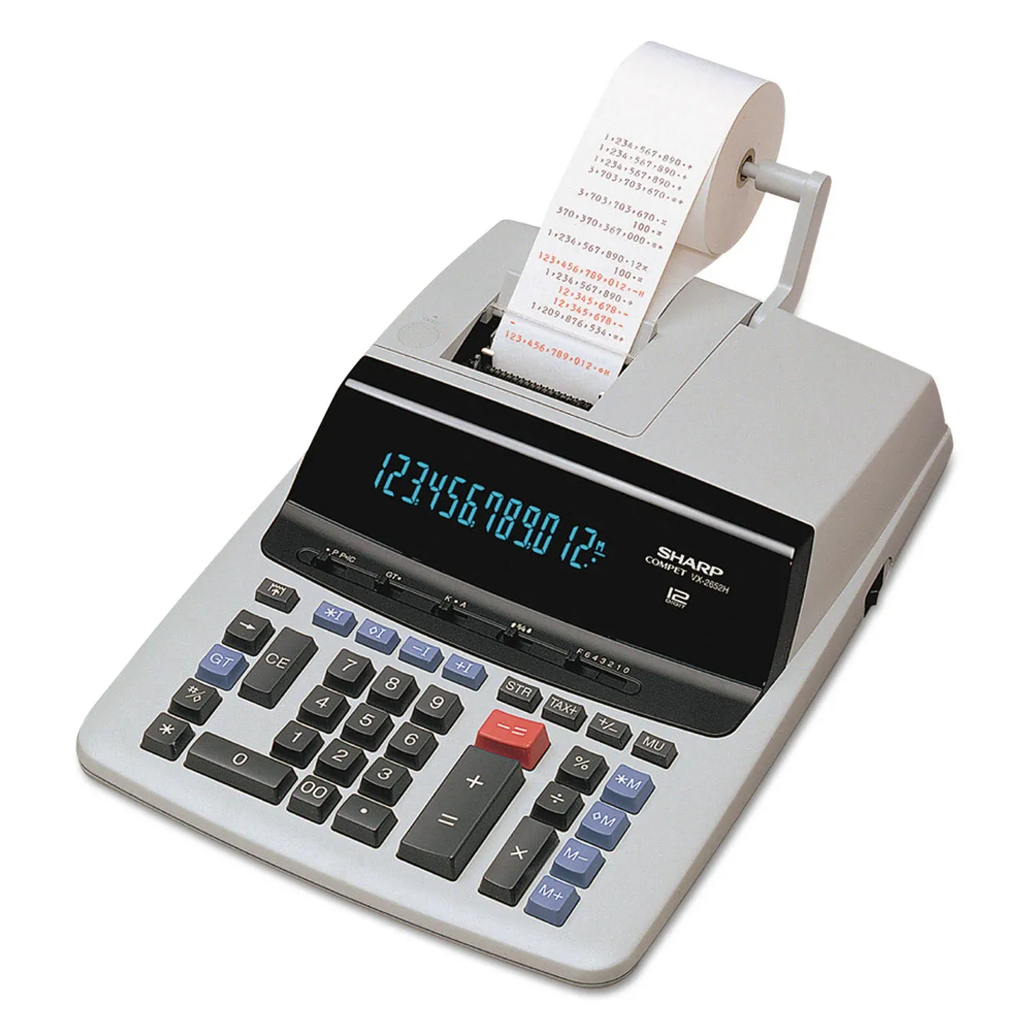 Sharp - VX2652H Two-color Printing Calculator, 12