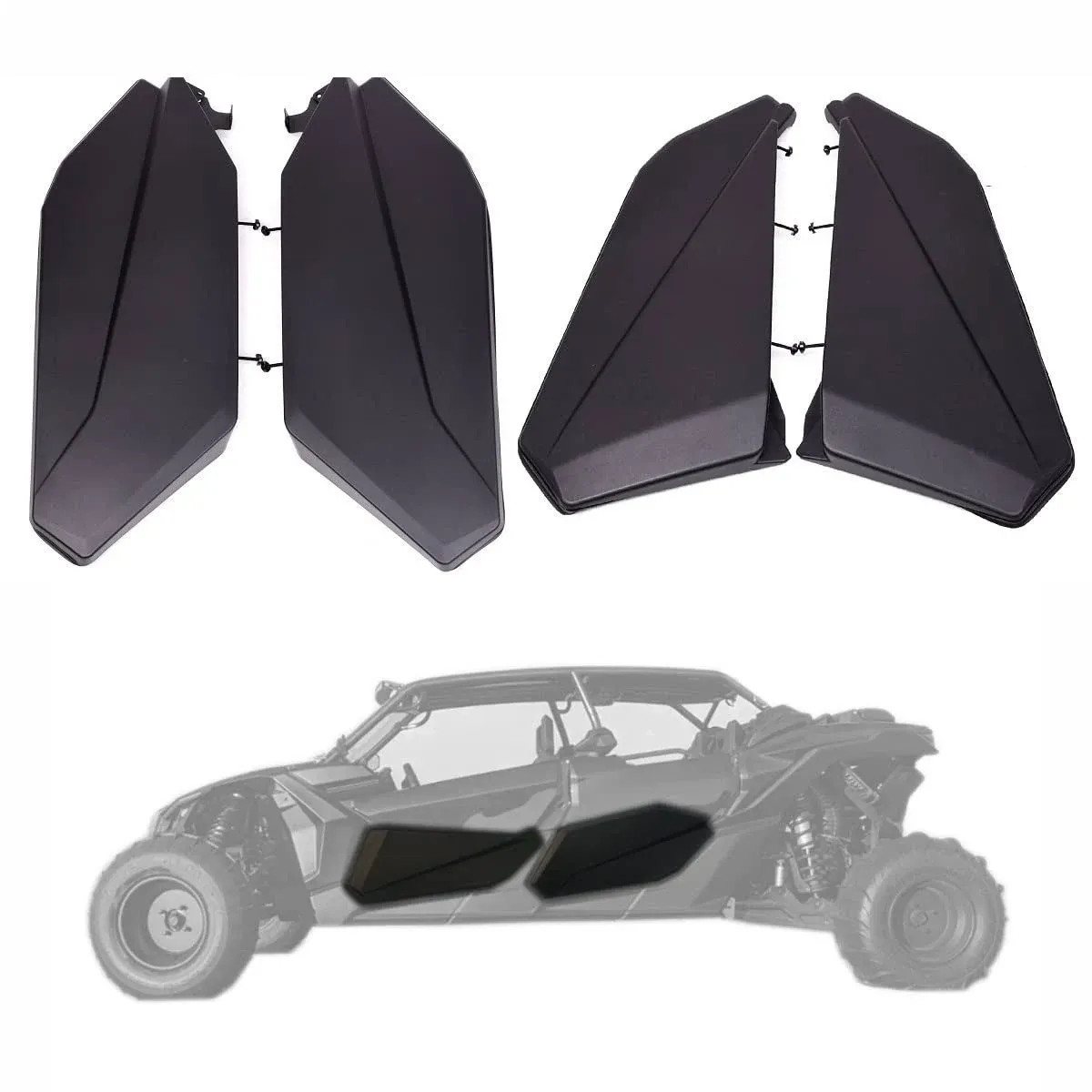 Lower Door Panels Insert Kit for Can Am Maverick X3 MAX 2017 2018 2019 2020 2...