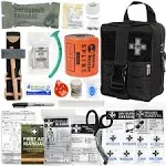 RHINO RESCUE IFAK Trauma First Aid Kit Molle Medical Pouch for Car Home Trave...