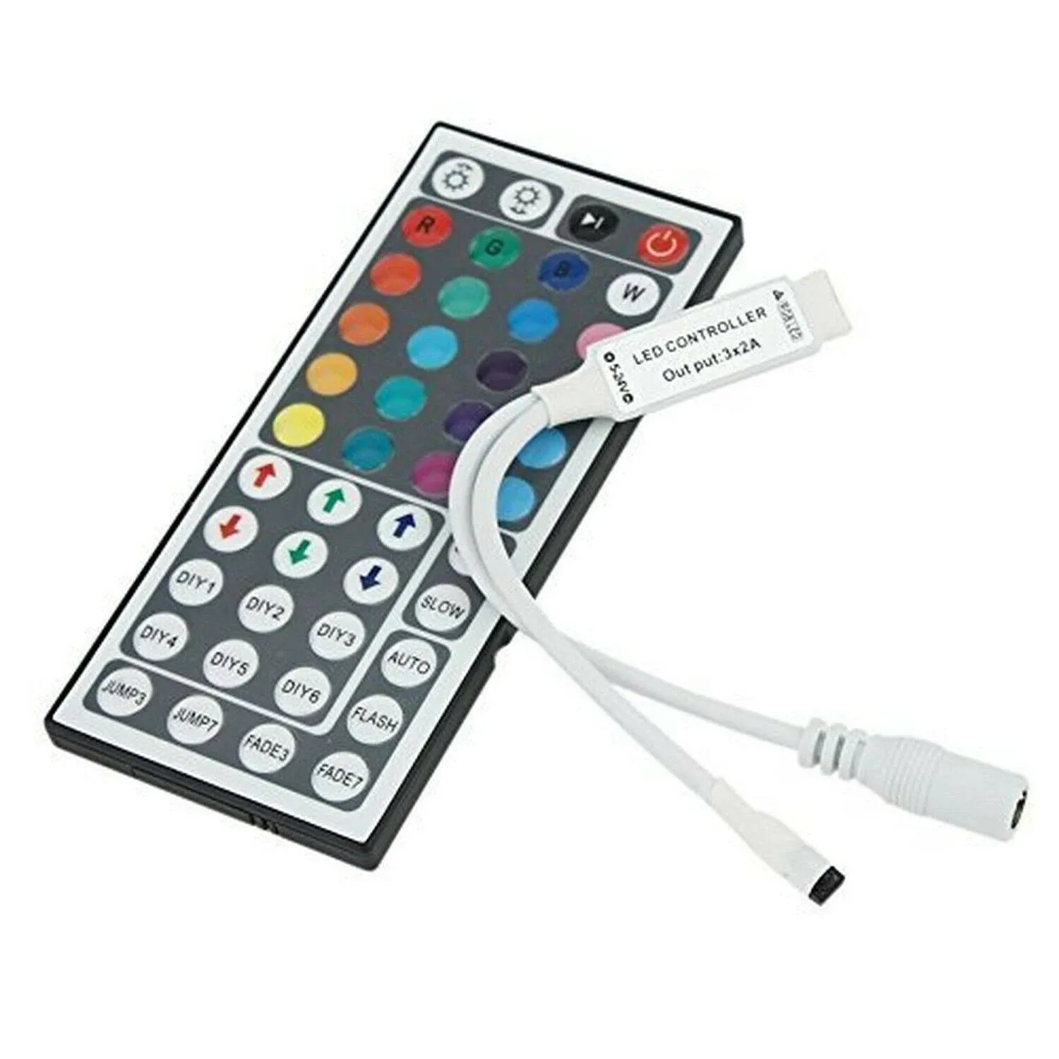 Dc 524v 44 Keys Ir Wireless Remote Controller For Smd 3528 5050 5630 Rgb Led Str