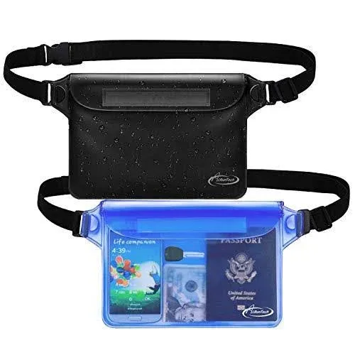 AiRunTech Waterproof Crossbody Belt Bag for Women Men,River Lake Canoe Essential Accessories Must Haves,Waterproof Pouch for Phone Passport Wallet Purse with Waist Strap