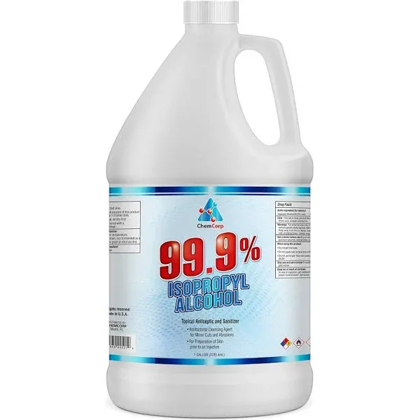 Isopropyl Alcohol 99% (IPA) - USP-NF Medical And Best Grade Concentrated Rubbing Alcohol - Made In USA - 128 Fl oz/Gallon FREE SPRAYER