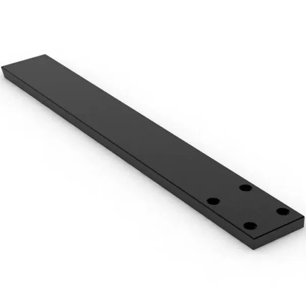 Iron Supports Hidden Flat Countertop Bracket - Heavy Duty Straight Bracket for Granite Countertops - Bar Top & Kitchen Island Support Brackets (Matte Black - 8")