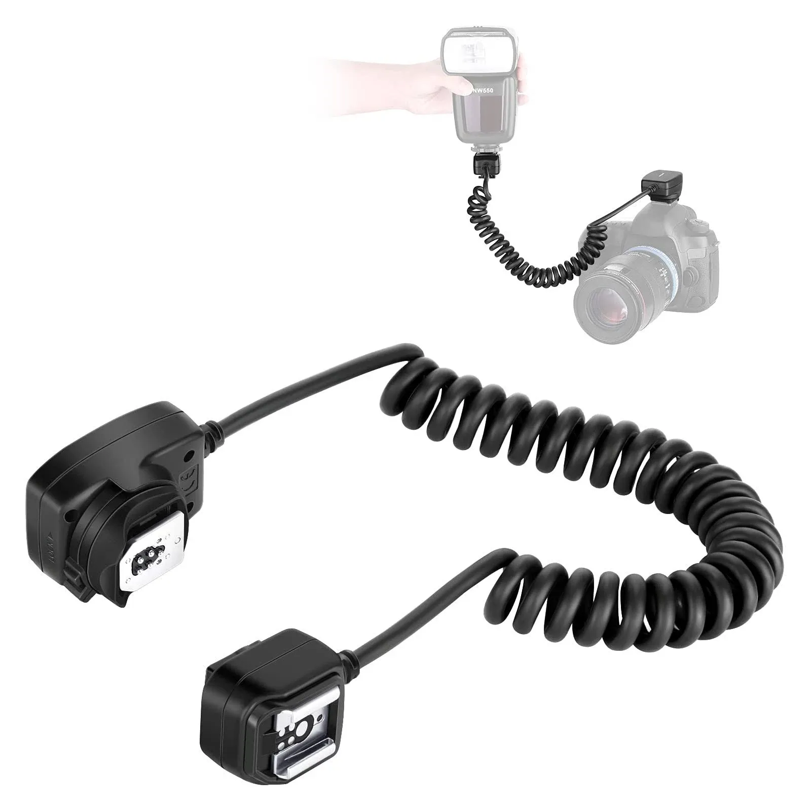 Neewer 4.2&#039;/1.3m TTL Off Camera Flash Speedlite Cord for Canon DSLR 800D/750D