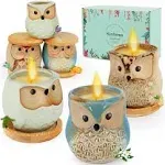 Kinforse Scented Candles Birthday Gifts for Women, Owl Gifts for Women, 6 Pack Novelty Owl Aromatherapy Candle Bulk Gift for Birthday Mother's