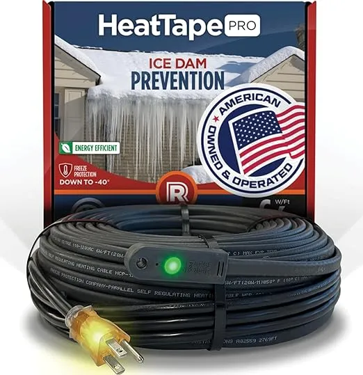 Radiant Solutions Heat Tape Pro Heating Cable For Roof & Gutter 120v