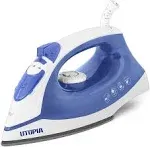 Utopia Home Steam Iron for Clothes With Non-Stick Soleplate 1200W Blue NEW 🚚✅