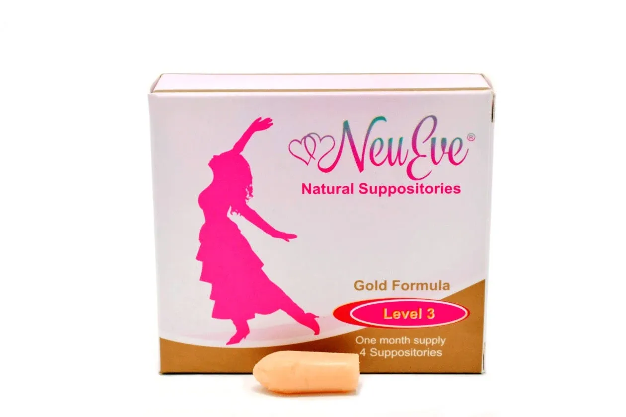 NeuEve Suppository Gold Formula (Phase 3) Hormones Free Ease Feminine Dryness,