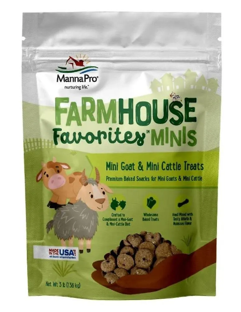 Farmhouse Favorites 1031461 Mini Goat and Mini Cattle Treats 3 lb. Bag