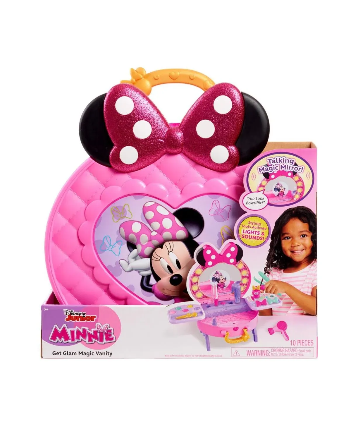 Just Play Minnie Mouse Get Glam Magic Vanity Role Play Ages 5 Up