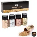 LET'S RESIN Metallic Pigment Powder, 5 Colors Fine Resin Pigment Powder, Each Bottle 20ml Resin Color Pigment for Epoxy Resin Coloring, Polymer Clay and Other Crafts