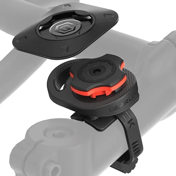 Spigen Life Gearlock Support de vélo avec design aérodynamique et solution de montage simple et sécurisée avec une utilisation à une main pour une meilleure performance de cyclisme et un angle de vue