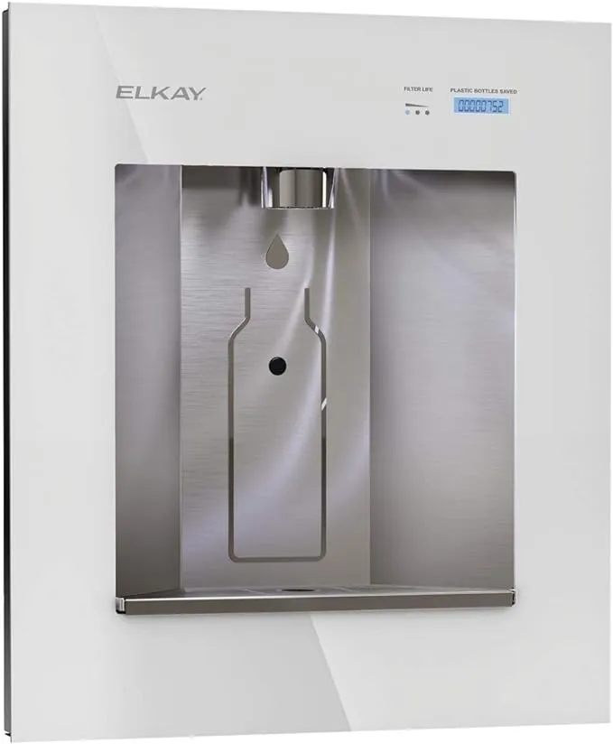 Elkay LBWD06WHK ezH2O Liv Built-in Filtered Water Dispenser, Remote Chiller, Aspen White