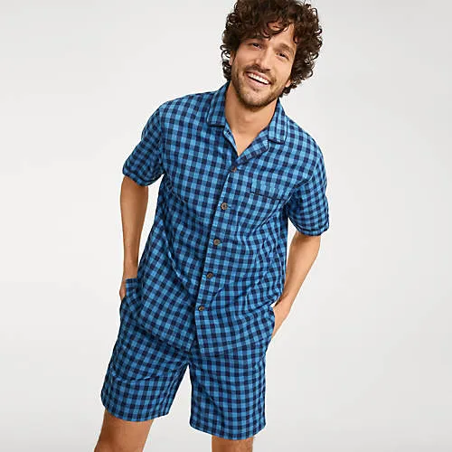 Lands' End Men's Short Sleeve Essential Pajama Shirt