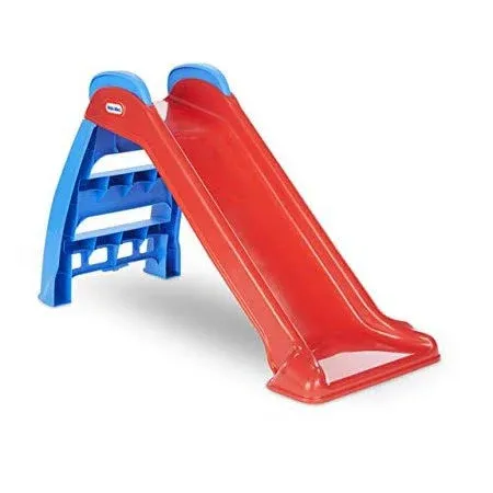 Little Tikes First Slip And Slide, Easy Set Up Playset for Indoor Outdoor Backyard, Easy to Store, Safe Toy for Toddler,Kids (Red/Blue), 39.00''L x 18.00''W x 23.00''H