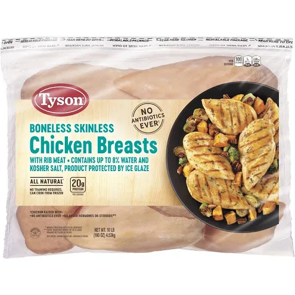 Tyson Boneless Skinless Chicken Breasts