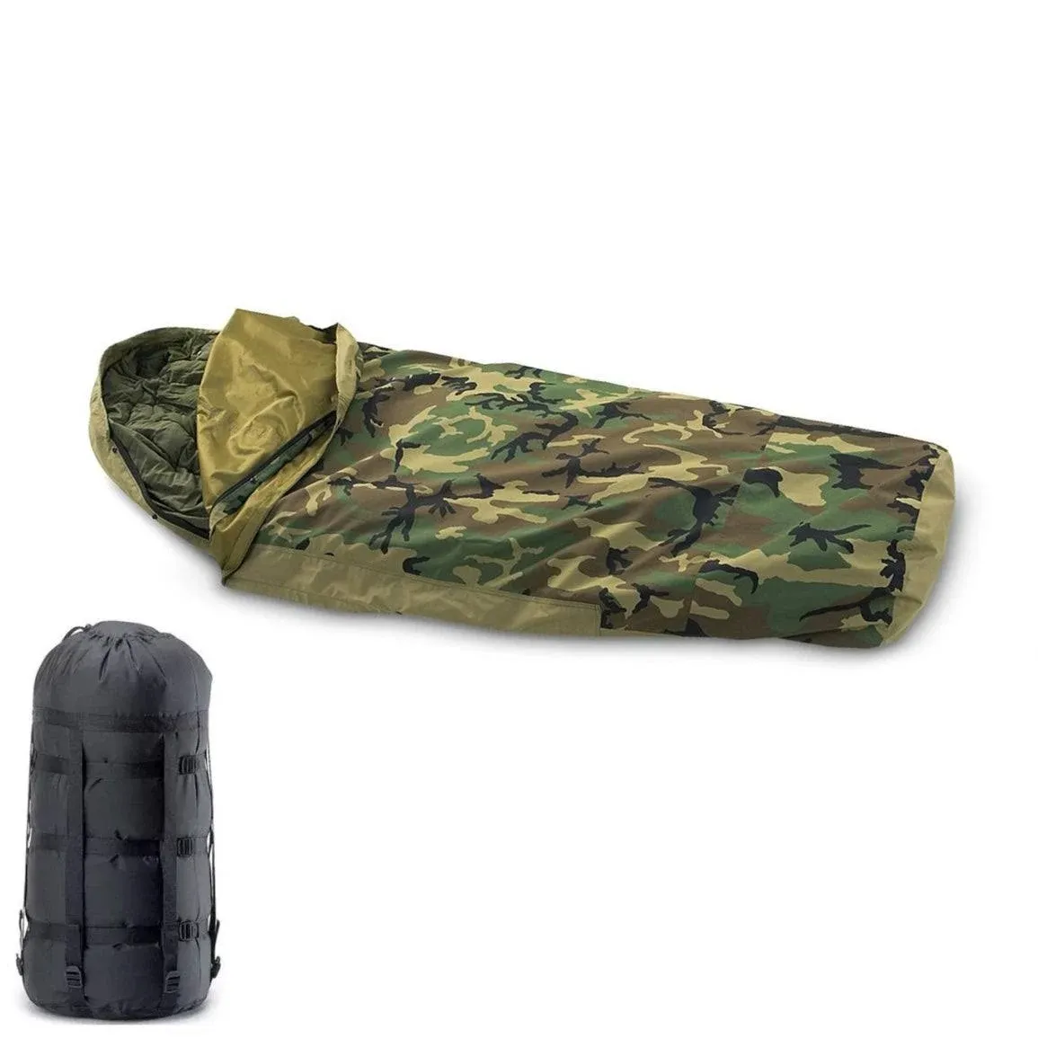 Military Modular Sleep System 4 Piece with Goretex Bivy Cover and Carry Sack