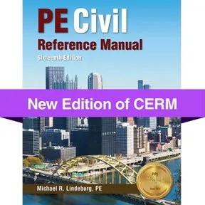 PPI PE Civil Reference Manual, 16th Edition, A Comprehensive Civil Engineering Review Book 