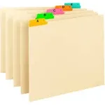 Smead Recycled Top Tab File Guides, Alpha, 1/5 Tab, Manila, Letter, 25/Set