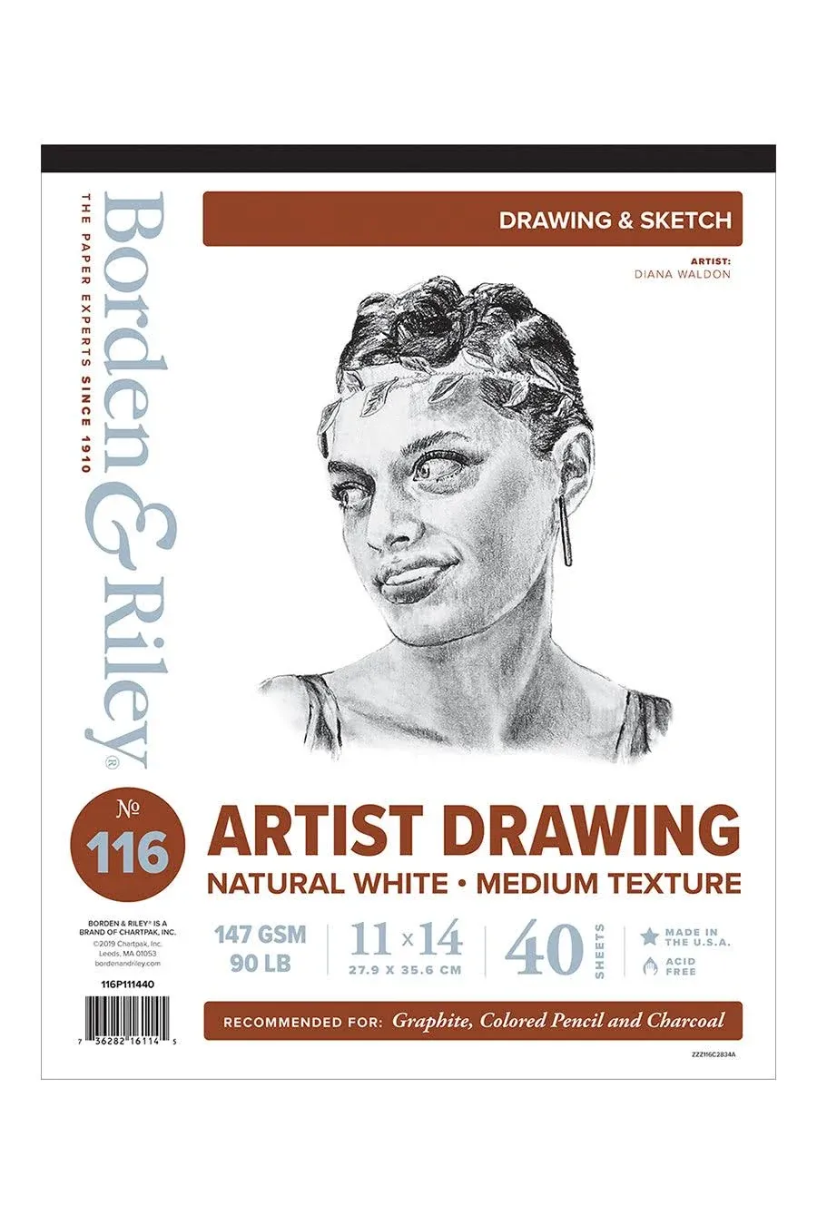 116 Artist Drawing, 11X14 Drawing Pad