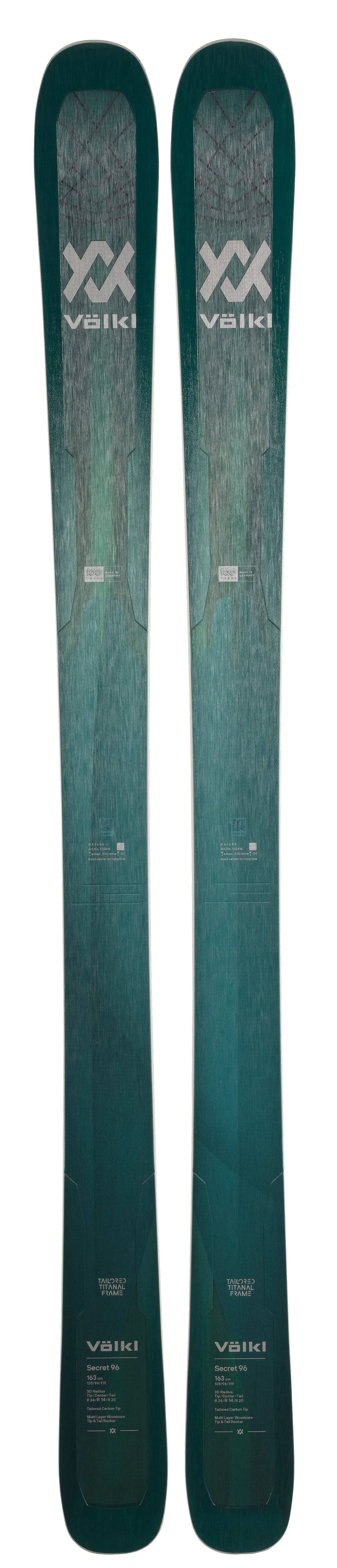 Volkl Secret 96 Flat Skis 2023