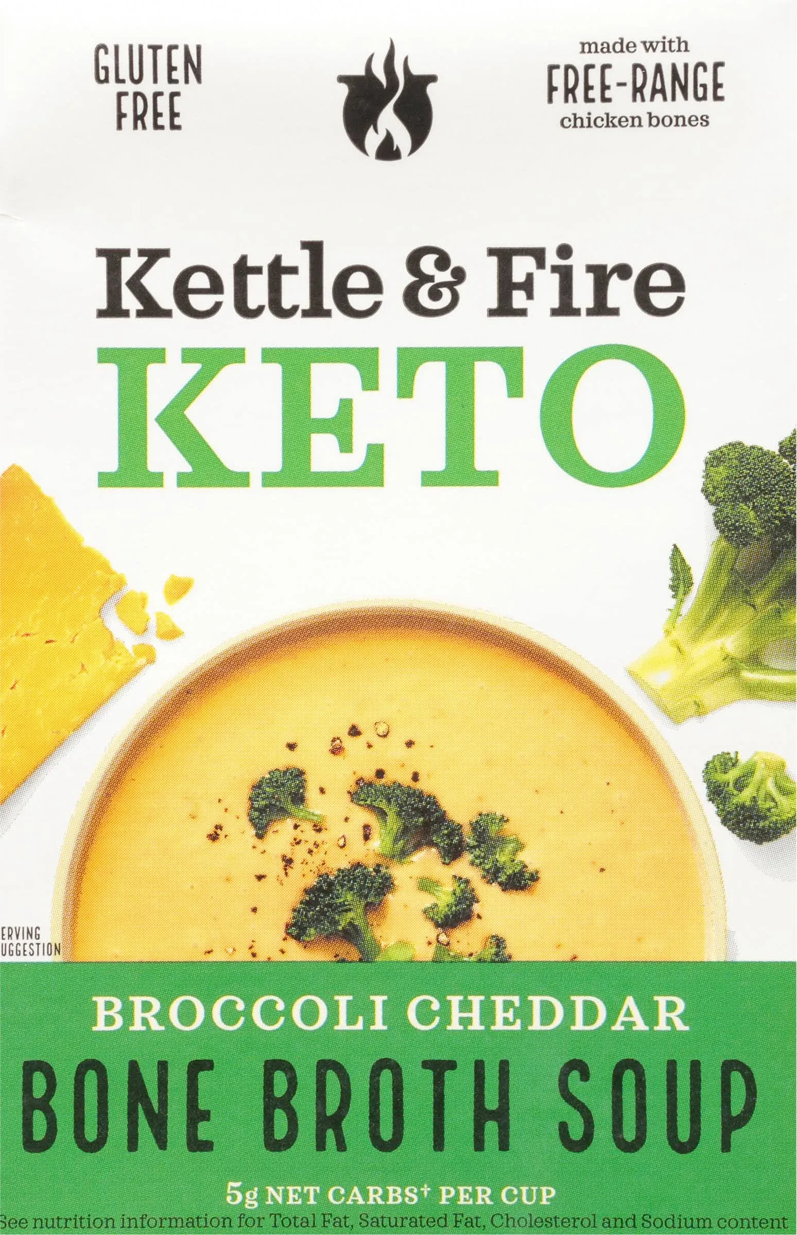 Kettle And Fire - Keto Soup Broc Ched/chkbb - Case Of 6 - 16.9 Oz