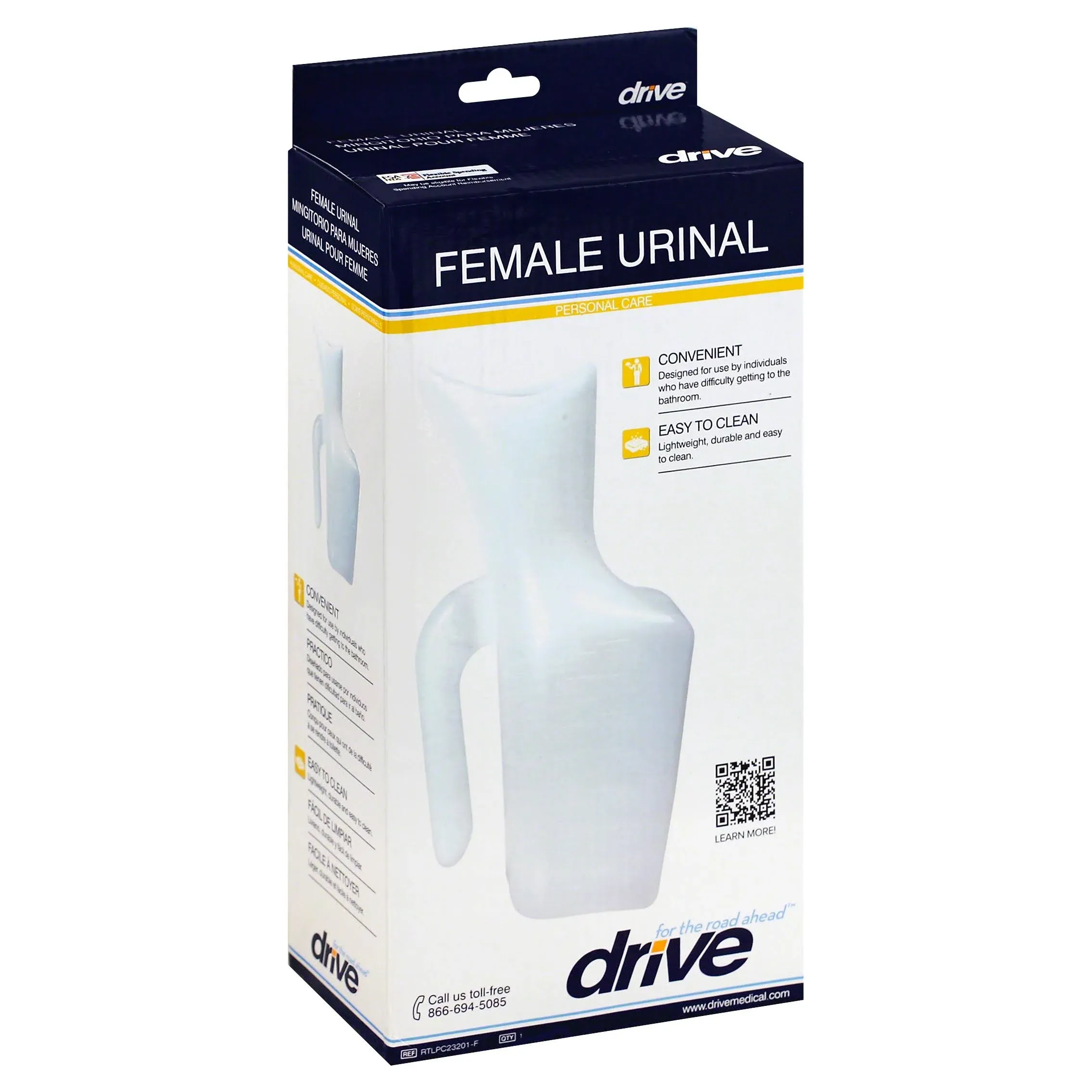 Drive Medical Lifestyle Incontinence Aid Female Urinal