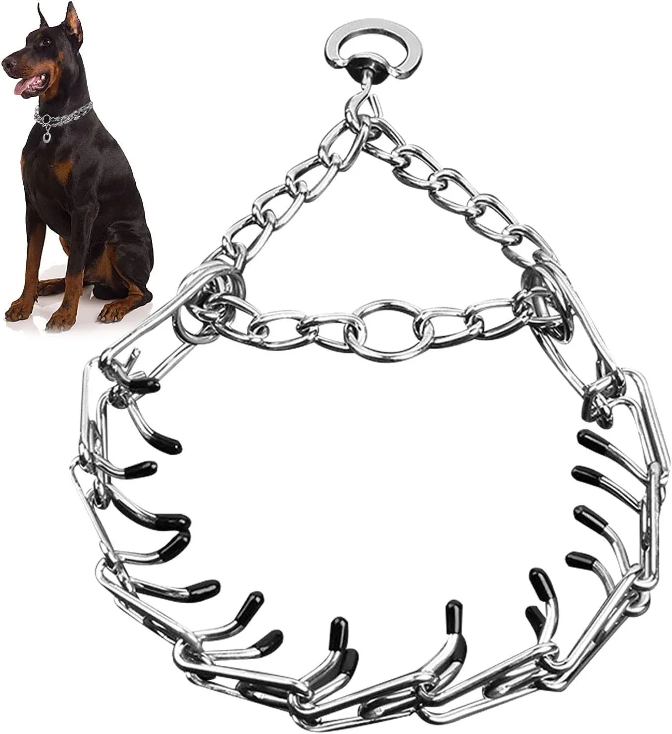 Dogs Tough and Durable efficient Adjustable Removable Link Silver color 