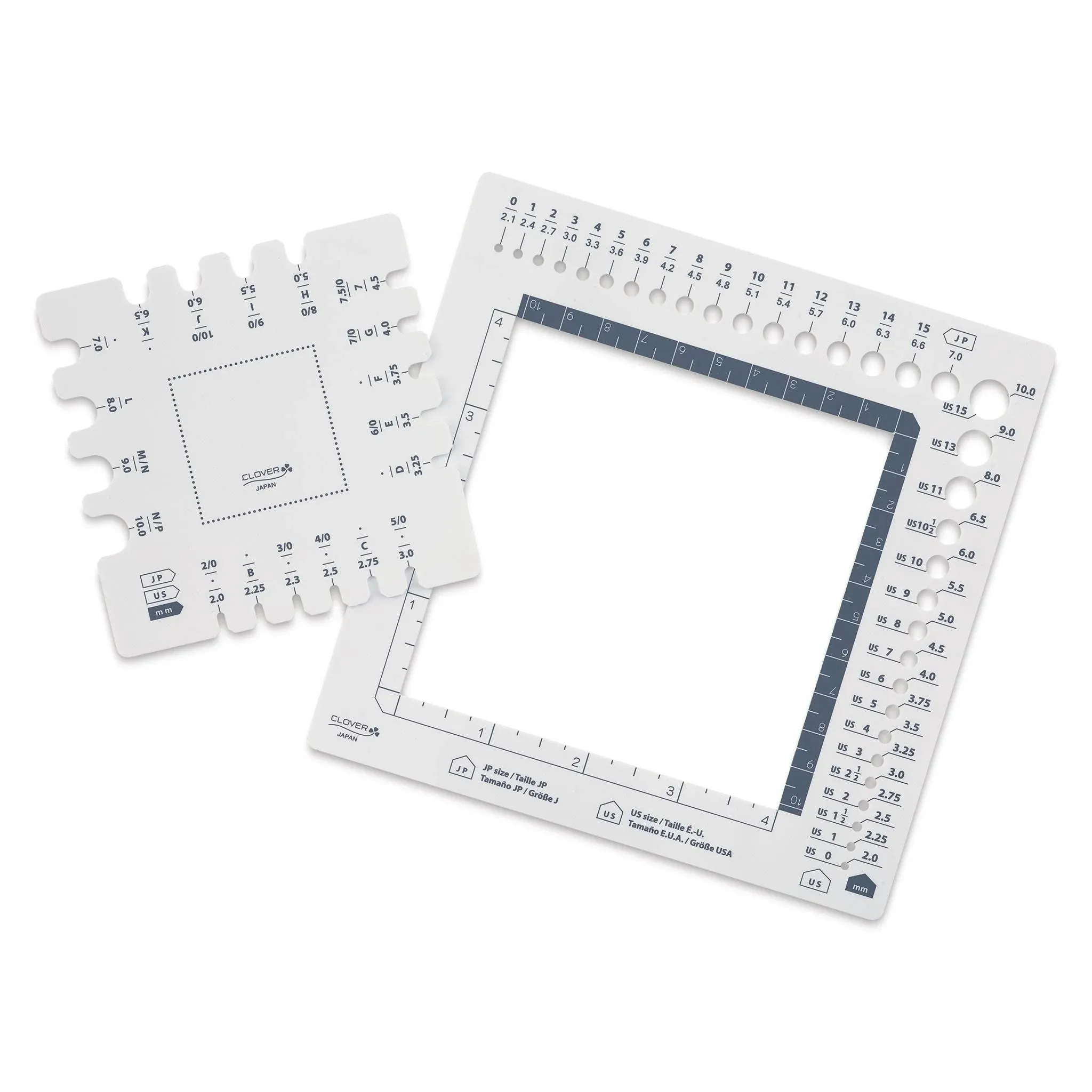 Clover Swatch Ruler & Needle Gauge