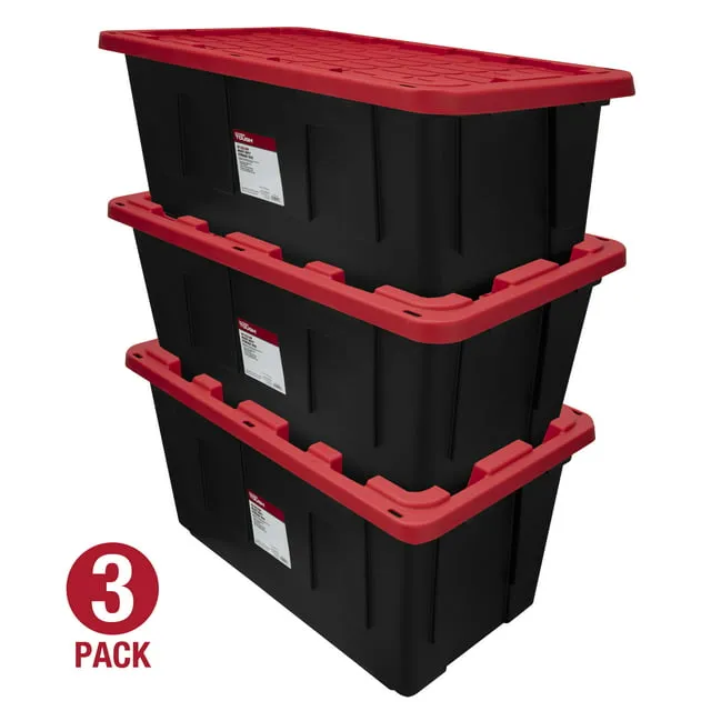 Hyper Tough Snap Lid Plastic Storage Bin