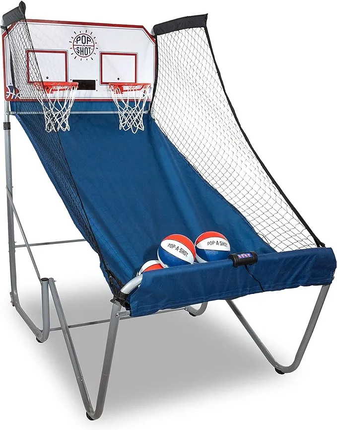 Pop-A-Shot Home Dual Shot - Black | At-Home Arcade Basketball Game