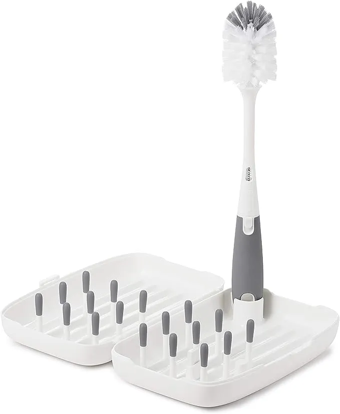 OXO Tot On The Go Drying Rack with Bottle Brush