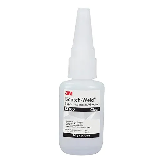 3M Scotch-Weld Super Fast Instant Adhesive SF100, Clear, 20g