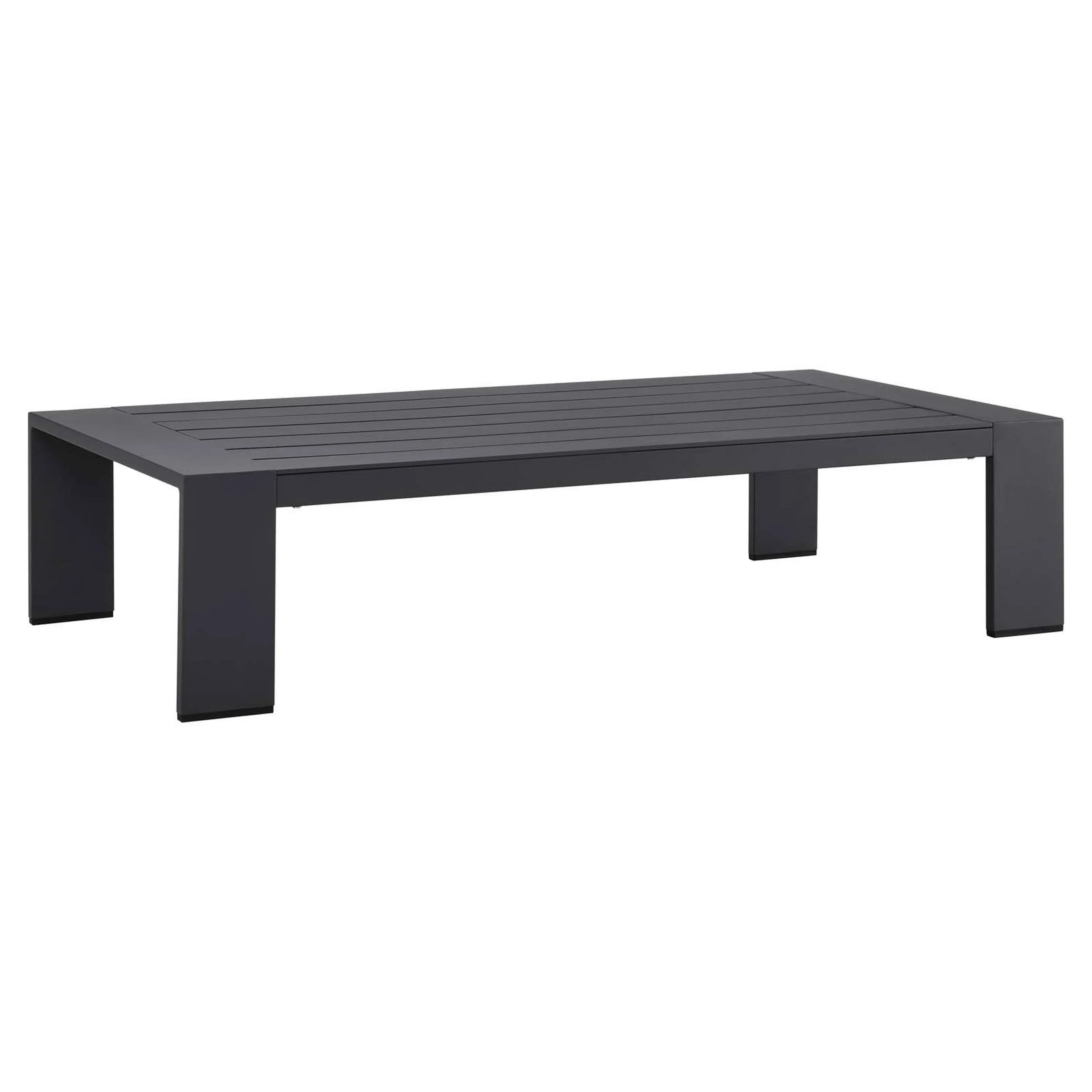 Tahoe Outdoor Patio Powder-Coated Aluminum Coffee Table - East End Imports EEI-5677-GRY