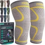 Modvel Knee Braces for Knee Pain Women & Men - 2 Pack Knee Brace for Knee Pain Set, Knee Brace Compression Sleeve, Knee Braces for Knee Pain Meniscus