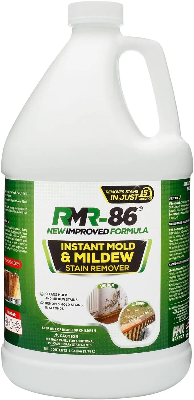 RMR-86 Instant Mold Stain and Mildew Stain Remover Spray - Scrub Free Formula, 32 Fl Oz