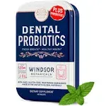 Dental Probiotics for Teeth and Gums - 3BN CFU Lactobacillus Salivarius Acidophilus Casei Paracasei Tablets - Oral Health Probiotics for Mouth & Bad Breath - 45 Chewable Dental Probiotic in a Tin