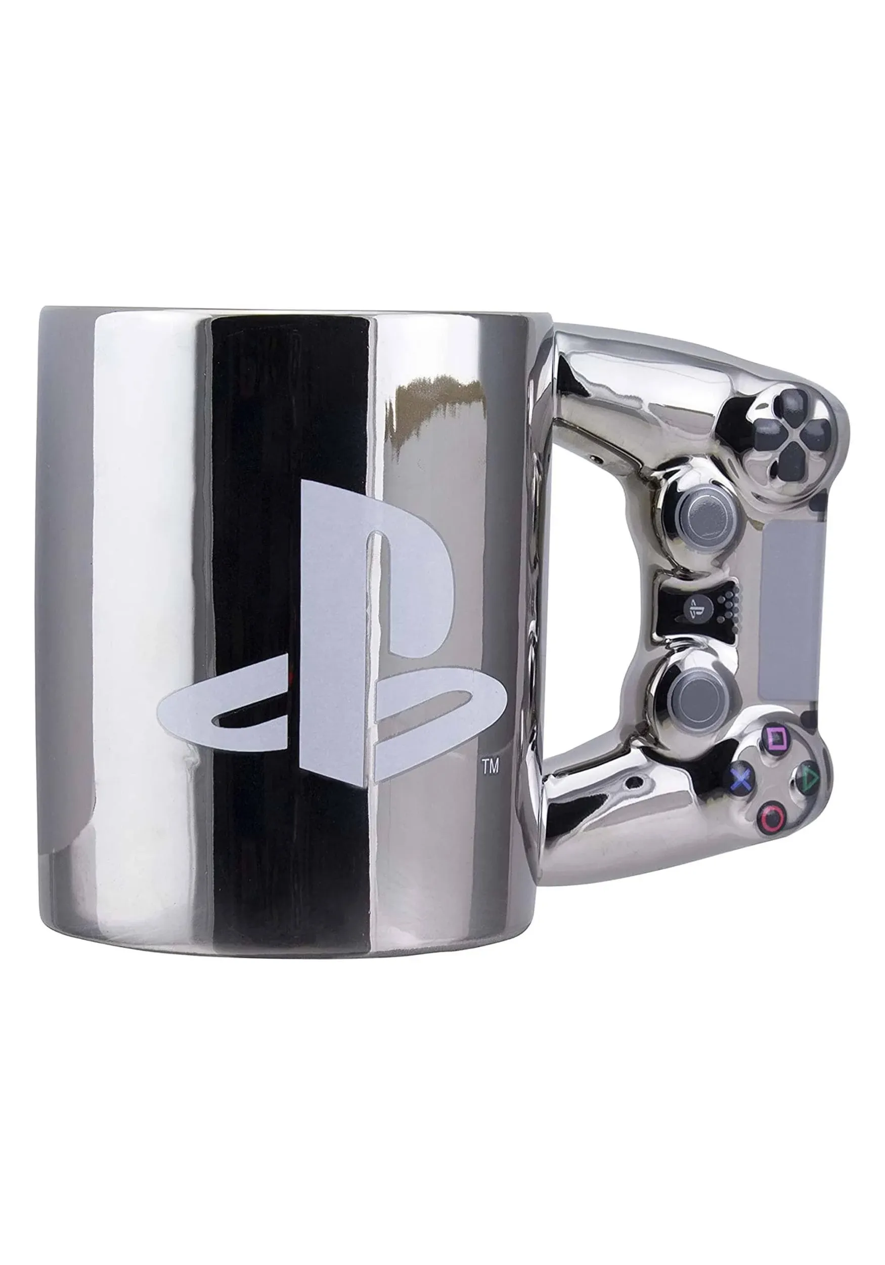 NEW PlayStation 4th Generation Chrome Controller Mug Gamer New in Box