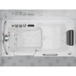 ANZZI 2753FLWL Left Drain Fully Loaded Walk-In Bathtub with Air Jets and Whirlpool Massage Jets Hot Tub