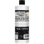 U.S. Art Supply 16 oz White Acrylic Iridescent Fluid Paint