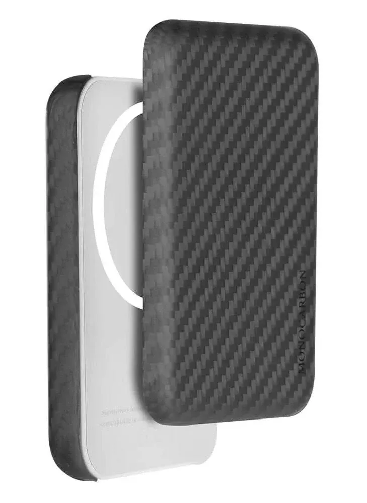 Battery Pack Case Carbon Fiber Battery Case for iPhone 15 Pro Max Portable