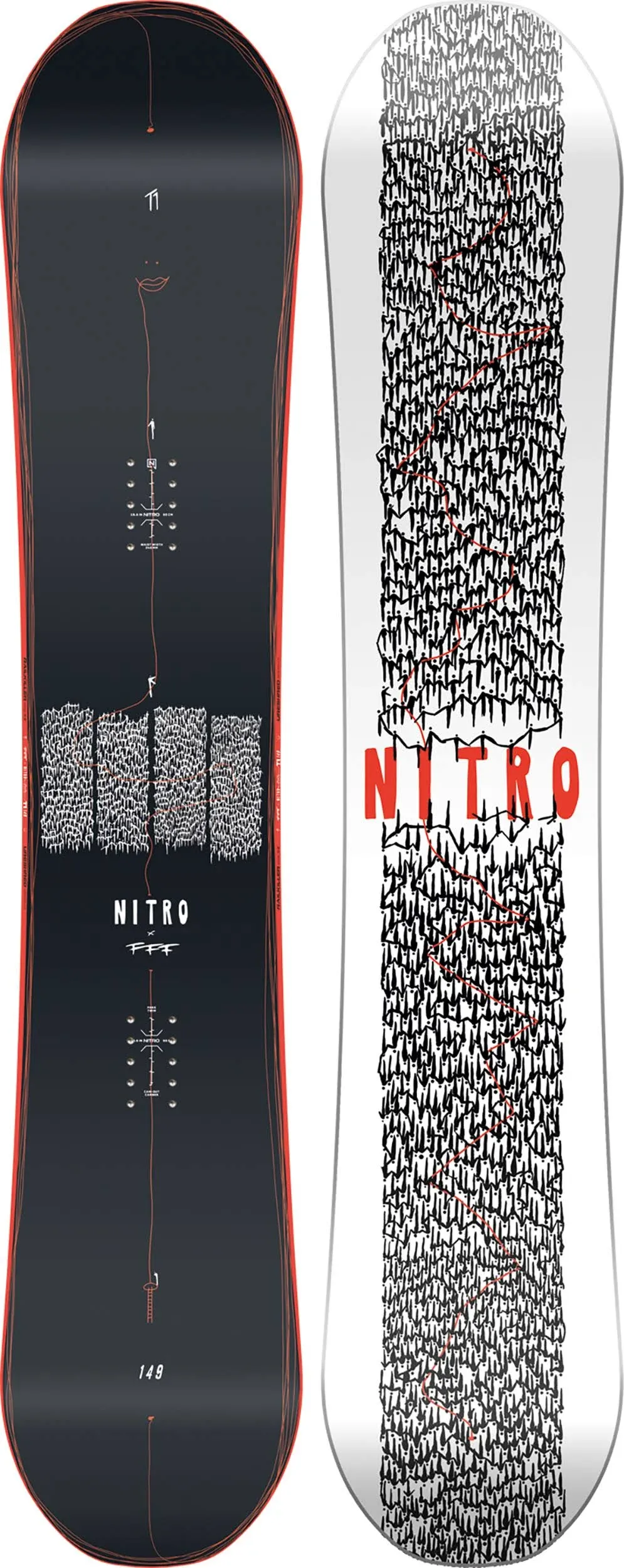 Nitro T1 x FFF Snowboard 2024 - 155