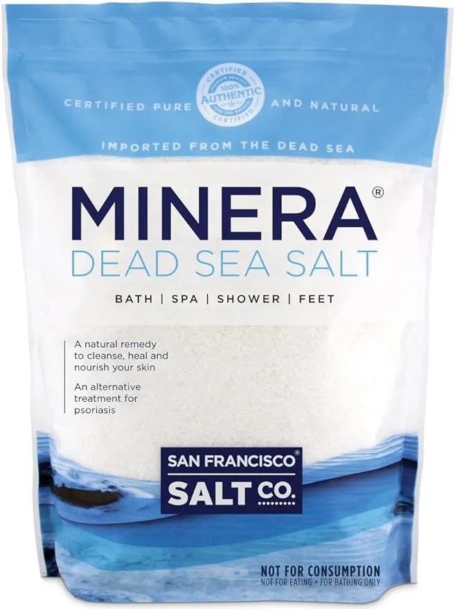 Minera Dead Sea Salt, 19 lbs. Fine. 100% Pure and Natural