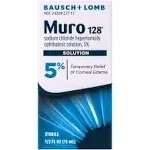 Bausch + Lomb Muro 128 Eye Drops 5% Solution for Corneal Edema 15ml 08/2026+ NEW